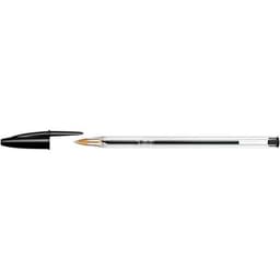 Stylo bille Bic Cristal pointe moyenne - noir - Image principale
