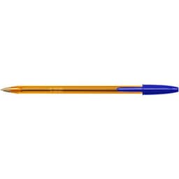 Stylo bille Bic Cristal orange nouvelle pointe fine  - bleu - Image 3
