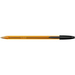 Stylo bille Bic Cristal orange nouvelle pointe fine  - noir - Image 3