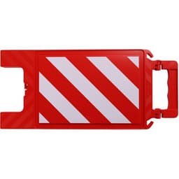Chevalet de signalisation h600mm x275mm hachure r/b - Image 5