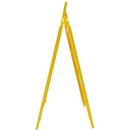 Chevalet de signalisation h600mm x275mm hachure j/n - Image 2