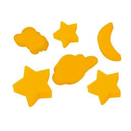 Sachet noël, étoiles, lunes, coeurs, papillons (18 pièces) 65x45 mm - Image 2