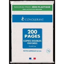 Copies doubles 200 pages 70g A4 perforées 5x5 NF 87 (Etui de 50) - Image principale
