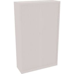 Armoire métal à rideaux H.198cm blanc - Image principale