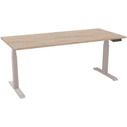 Bureau motorisé L180xP80 ép.25mm chêne Brunswick/alu - Image principale