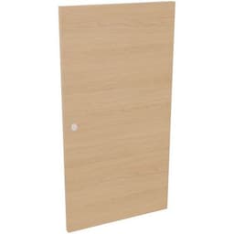 Porte 2 cases serrure à clé sans fente courrier chêne clair - Image principale