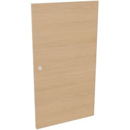 Porte 2 cases serrure à clé avec fente courrier chêne clair - Image principale