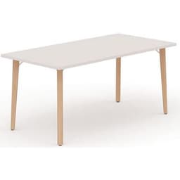 Table pieds arche 160x80 cm avec plateau blanc - Image principale