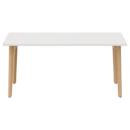 Table pieds arche 160x80 cm avec plateau blanc - Image 3