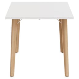 Table pieds arche 160x80 cm avec plateau blanc - Image 4