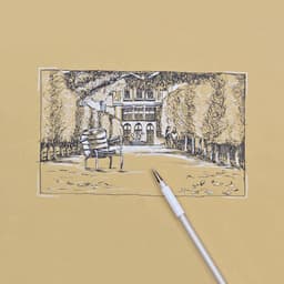 Stylo bille encre gel blanc Pentel - Image 2