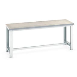 Établi Cubio Linoléum - Largeur 200cm, Profondeur 750mm, Hauteur 840mm - Bott - Image principale