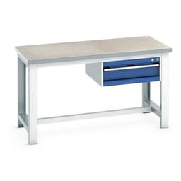 Établi Cubio avec 1 tiroir - Largeur 150 cm, Profondeur 75 cm - Bott - Image principale