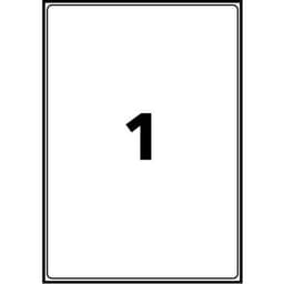 25 Etiquettes d'expédition Jet d'encre Transparent 210x297mm - Image 3