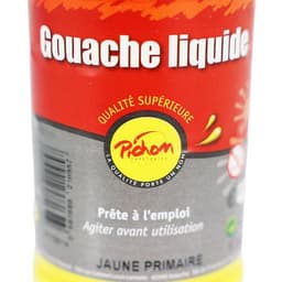 Flacon gouache liquide 500 ml pichon avec bec verseur - jaune primaire - Image 5