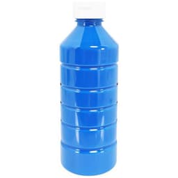 Flacon 500 ml gouache acrylique pichon - cyan (bleu primaire) - Image 3