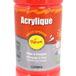 Flacon 500 ml gouache acrylique pichon - carmin - Image 4