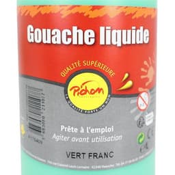 Flacon 1 litre gouache pichon avec bec verseur - vert franc - Image 5