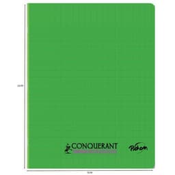 Cahier polypropylène 90g 96 pages seyes 17x22 cm  -  vert - Image 3