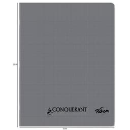 Cahier polypropylène 90g 96 pages seyes 17x22 cm - gris - Image 3