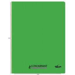 Cahier polypropylène 96 pages 90g seyes 24x32 cm  -  vert - Image 3