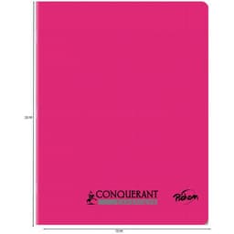 Cahier polypropylène 90g 96 pages seyes 17x22 cm - rose - Image 2