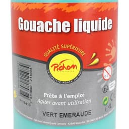 Flacon 1 litre gouache pichon avec bec verseur - vert émeraude - Image 2