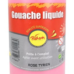 Flacon 1 litre gouache pichon avec bec verseur - rose tyrien - Image 4