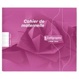 Cahier maternelle 17x14.7 cm 70g 24 pages double ligne 3mm - Image principale