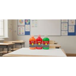 Assortiment de 6 flacons 250 ml gouache fluo PICHON - Image 2