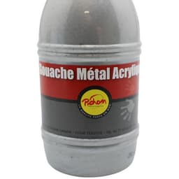 Flacon 250 ml gouache métal acrylique pichon - argent - Image 6