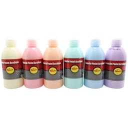 Assortiment de 6 flacons de 250 ml de gouache acrylique pastel pichon - Image principale