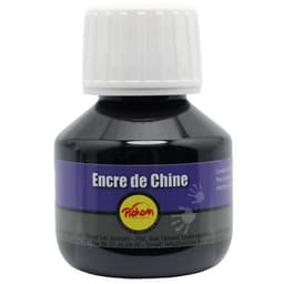 Flacon 50ml encre de Chine noire Pichon (lot de 6 flacons) - Image principale
