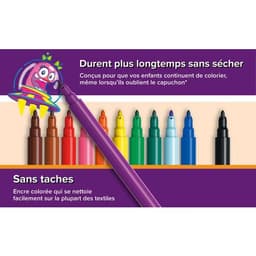 Etui 12 feutres visa fins couleurs assorties réf.880 - Image 3