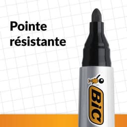 Marqueur permanent pointe ogive Bic  - bleu - Image 2