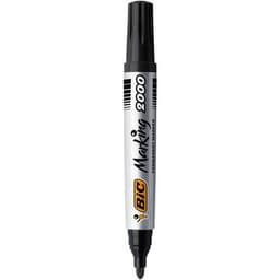 Marqueur permanent pointe ogive Bic - noir - Image 2