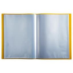 Reliure plastique 60 volets transparents - Jaune - Image 4