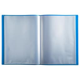 Reliure plastique 60 volets transparents - Bleu - Image 2