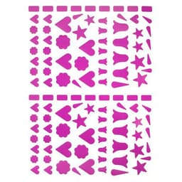 Pochette 40 feuilles gommettes (4500 gommettes) - Etoiles et clochettes - Image 5
