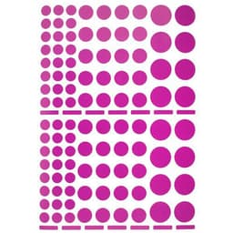 Pochette 40 feuilles gommettes (4150 gommettes) - rondes de différents diamètres - Image 6