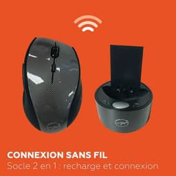 Souris sans fil WR 100 avec socle de recharge - Mobility Lab - Image 2