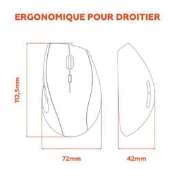 Souris sans fil WR 100 avec socle de recharge - Mobility Lab - Image 3