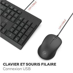 Ensemble Clavier + Souris avec pavé numérique filaire - Image 9