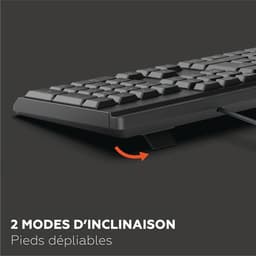 Ensemble Clavier + Souris avec pavé numérique filaire - Image 4