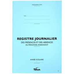 Registre journalier réf P3 21x29.7 cm -20 pages - Image principale