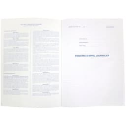 Registre d’appel journalier 40 élèves 21x29.7 cm 24 pages - Image 2