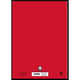 Cahier 96 pages Seyes 17x22 cm 80G - Polypropylène rouge - Image 2