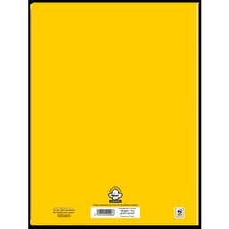 Cahier 96 pages Seyes 21x29.7 cm 80G - Polypropylène jaune - Image 2