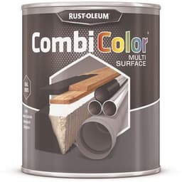 Peinture toutes surfaces noir satiné - 0.75 L et 2.5 L - Rust-Oleum - Image principale