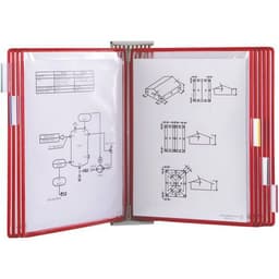 Extension pour support mural Tarifold - Nb de pochettes:10 - Rouge - Image 2